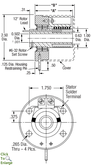 Self Contained Stock Assembly 0.50 inch bore