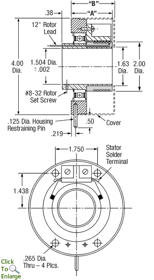 Self Contained Stock Assembly 1.50 inch bore