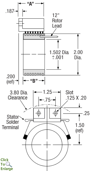 Separate Rotor and Brush Block Slip Rings 1.50 inch bore 