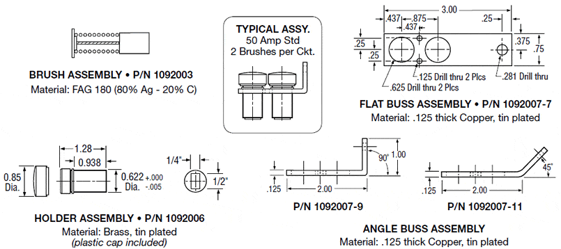 Carbon Brush Grade Chart